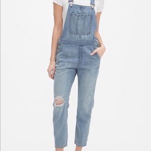 Gap distressed denim overalls -XS